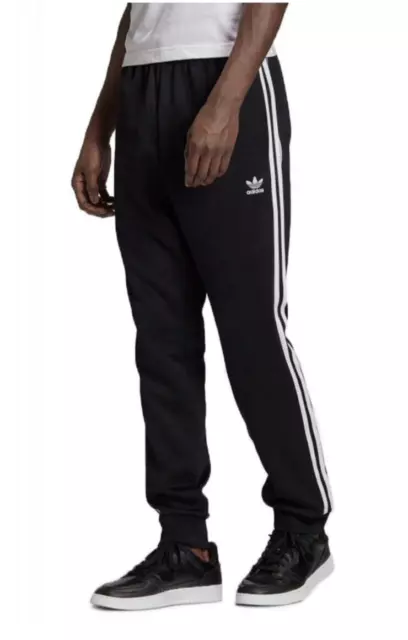 ADIDAS ORIGINALS SUPERSTAR CUFFED TRACK PANTS #GF0210 BLACK/White Size 2XL NEW