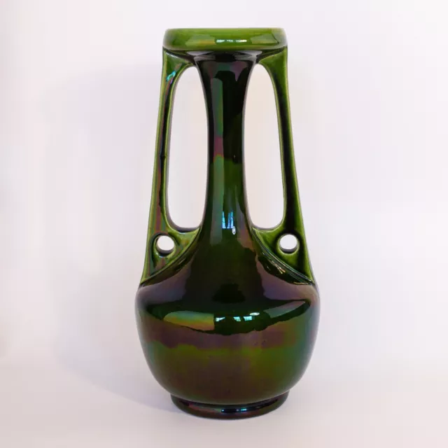Large Arts and Crafts Bretby Art Pottery Twin Handled Vase