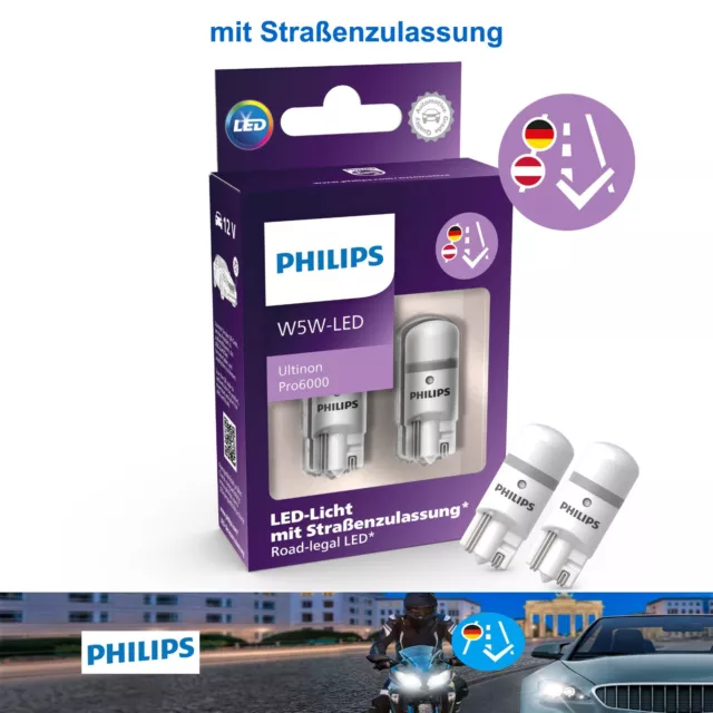 PACK 2x Ampoule pour voiture Philips VISION 12961B2 W5W W2,1x9,5d