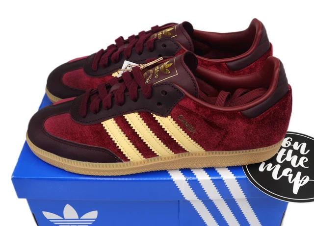 ADIDAS SAMBA SUPER Maroon Red & White RARE Trainers VINTAGE Mens Size UK 9  49.99 - PicClick UK