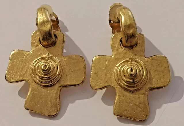 Boucles D'oreilles Vintage Jacques Hayem Paris - Fantaisie Rétro - Occasion
