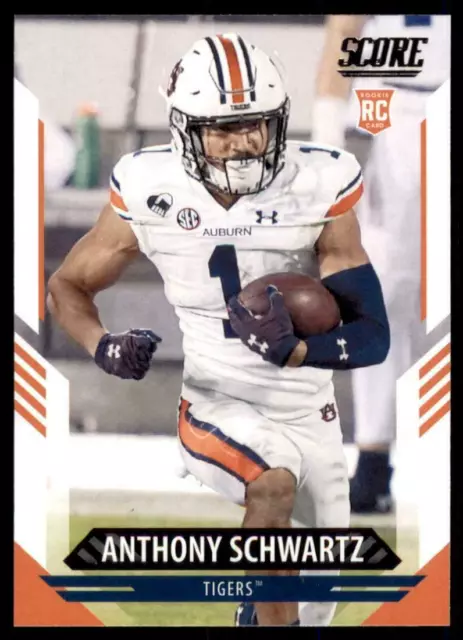 Anthony Schwartz  RC 2021- Score Rookie Base #382  - Auburn Tigers