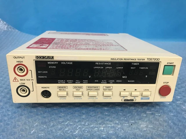 KIKUSUI TOS7200 Insulation Resistance Tester