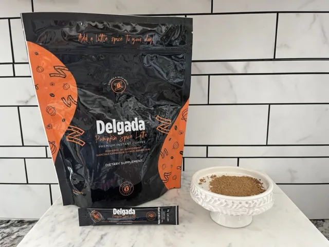 TLC Delgada Coffee 28 Sachets  - Prod Exp:08/23 Pumpkin Spice