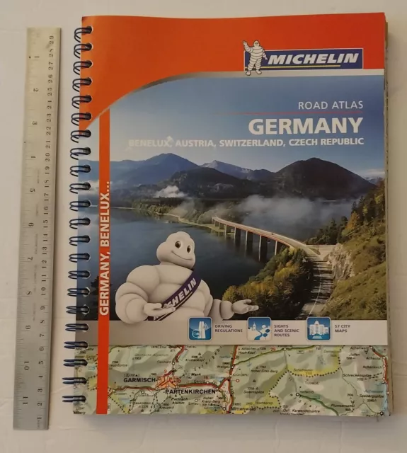 Michelin Germany Road Atlas: Benelux, Au... by Michelin Travel Publ Spiral bound