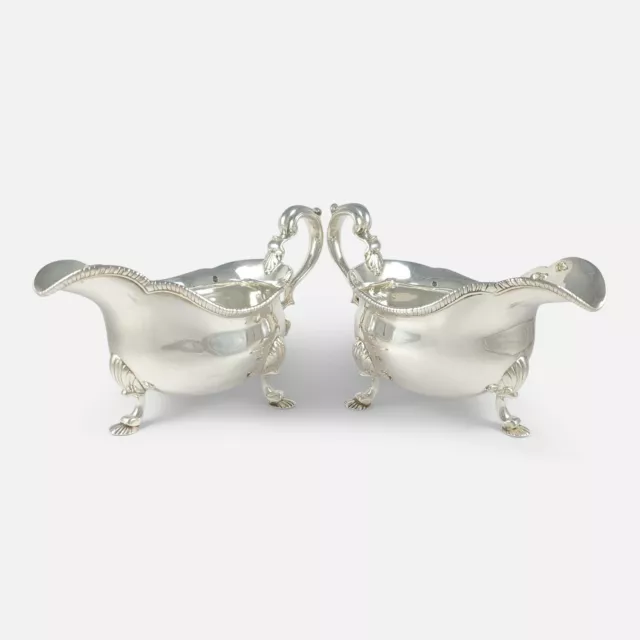 Pair of Early Victorian Sterling Silver Sauce Boats, D & C Houle, 1841, 33.4ozt 3