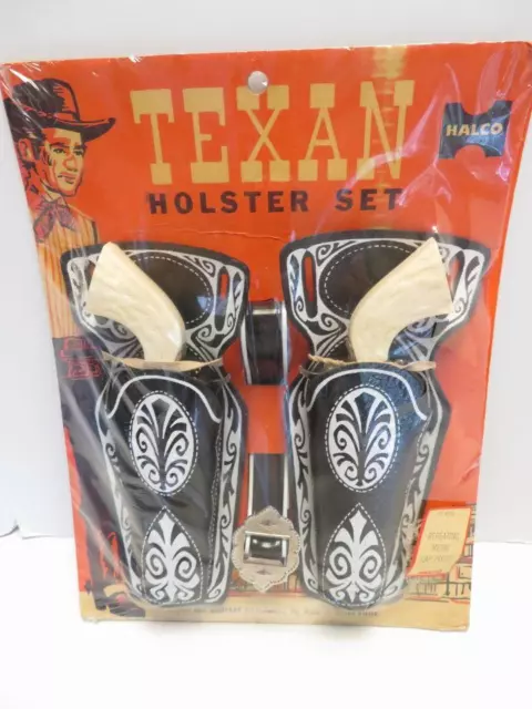 Vintage Texan Holster Set by HALCO MOC New in Shrinkwrap (a) (box a)