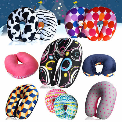Micro Beads U Shaped Travel Neck Pillow Head Neck Cervical Sleep Support Cushion