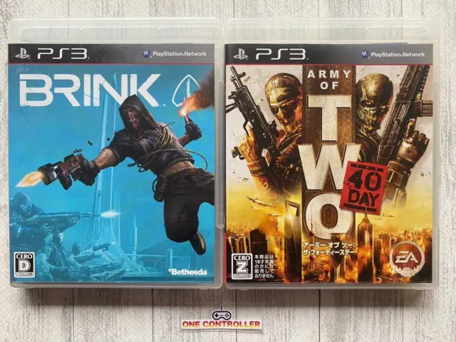 SONY PlayStation 3 PS3 Brink & Army of Two The 40th Day set from Japan