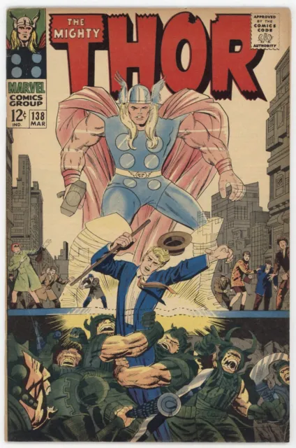 Mighty Thor 138 Marvel 1967 FN Stan Lee Jack Kirby Ulik Sif