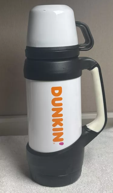 Dunkin Donuts Stainless White 32oz Hot Cold Travel Mug / Thermos Coffee &  Tea for sale online