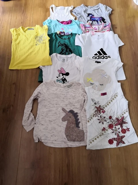 11x Pacchetto Abbigliamento Ragazza 5 Top 6 Anni