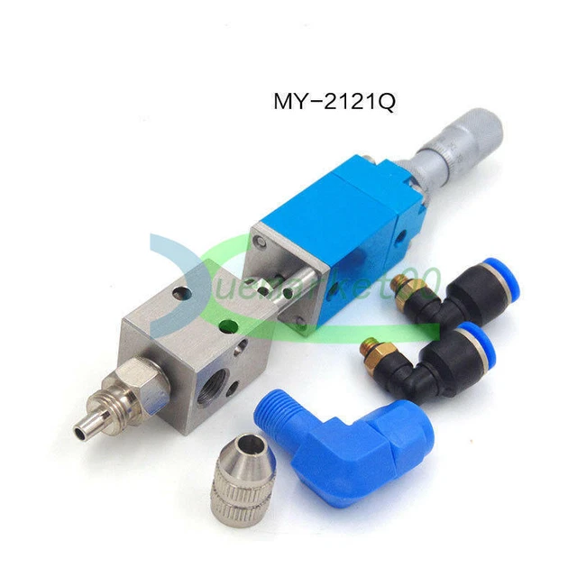 1PC Top Needle Dispensing Valve Precision Glue Pneumatic Dispenser Micrometer