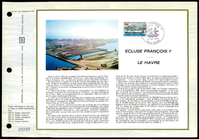 FRANCE CEF 1973 SCHIFFE SHIPS HAFEN LE HAVRE HARBOUR zf80