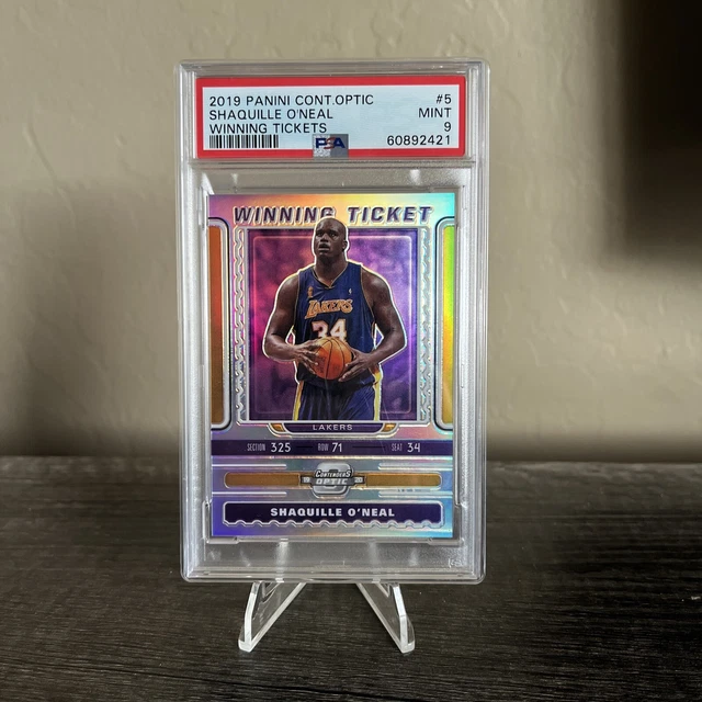 2019 Panini Contenders Optic Winning Tickets Shaquille O’Neal Silver Psa Mint 9