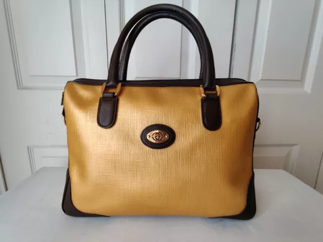 Vintage Genuine Gucci Purse, Signature Dual Handle Zipper 002-122-0033 Repaired