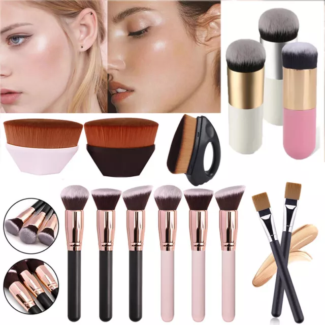 Soft Makeup Flat Foundation Face Blush Kabuki Powder Contour Cosmetic Brush《