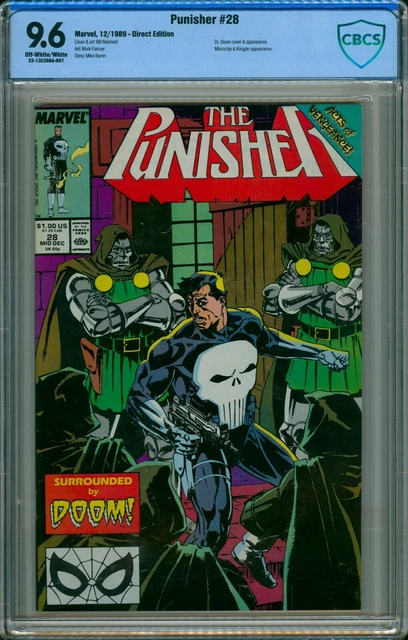 The Punisher #28 Cbcs 9.6 Nm+ Doctor Doom Cover Kingpin 1989 Cgc It