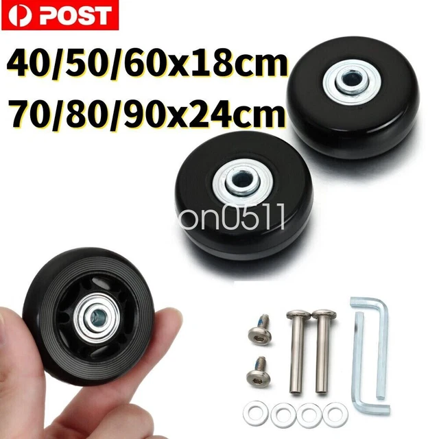 Luggage Suitcase Wheels Axles Repair Kit Replacement Travel Dia.40mm/50mm/60mm