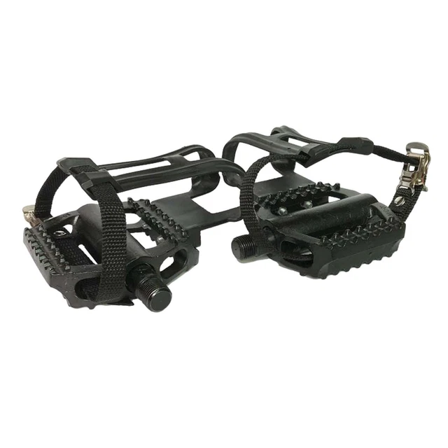 Pédales de vélo d'exercice avec sangles réglables pour accessoires de