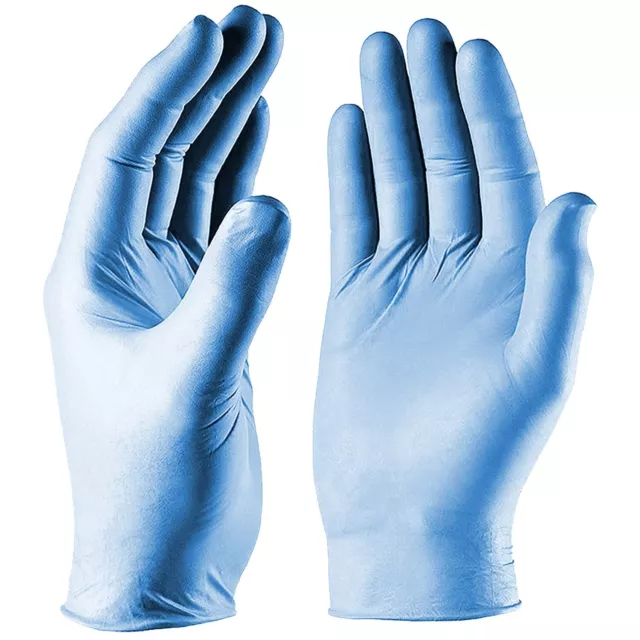 Disposable Gloves Vinyl/Nitrile Blend Blue Multiple Sizes Simply Brands 2