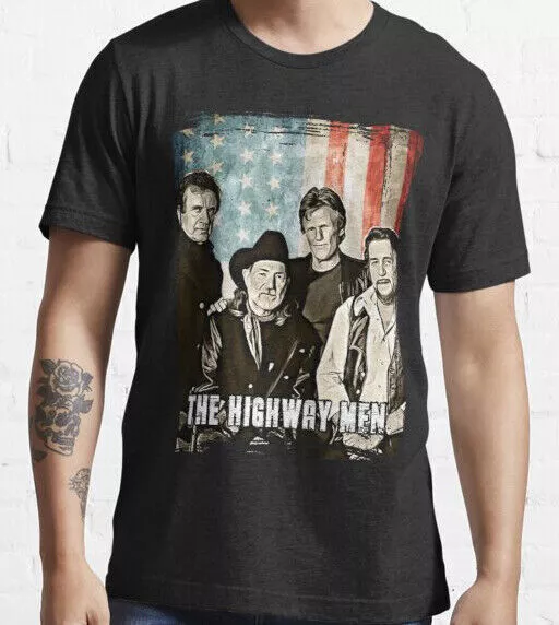 Country Music The Highwaymen T-Shirt Johnny Cash Waylon Jennings S-5XL PL59K