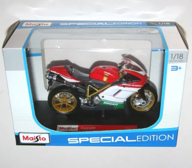 Ducati Super Naked V4 S 1:18 NUOVO Regalo Moto Biker Regalo Bici Sportiva