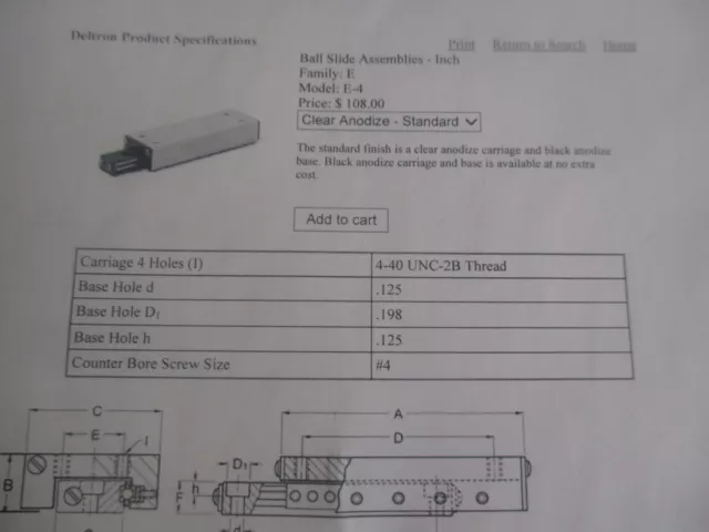 Del-Tron Modelo: E-4, 10.2cm XY Stage. 6.3cm y 'And 6.3cm de Viaje < 2