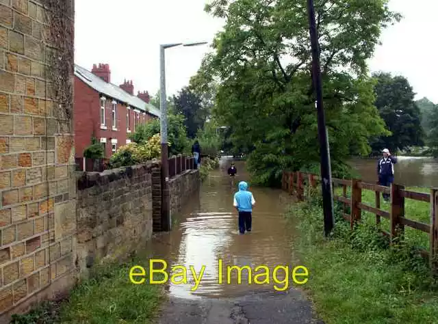 Photo 6x4 Mill Lane Flooded Darton After the River Dearne overflows. c2007