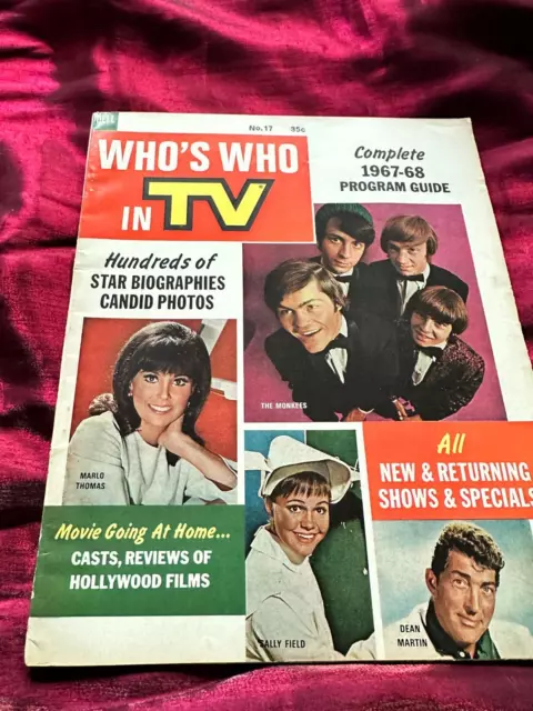 Who's Who In Television #17 1967 Monkees Sally Field Batman Dean Martin Marlo