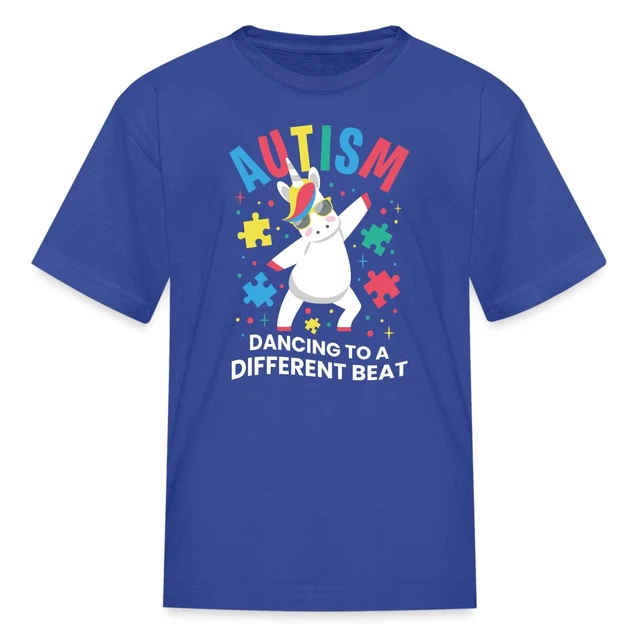 Autism Unicorn Dancing To A Different Beat Kids' T-Shirt
