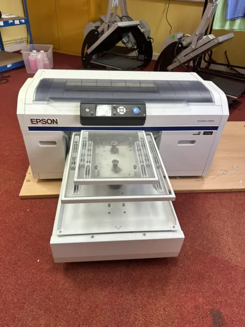 Epson Surecolor F2000 Direct to Garment Printer DTG With 2 Platens Working