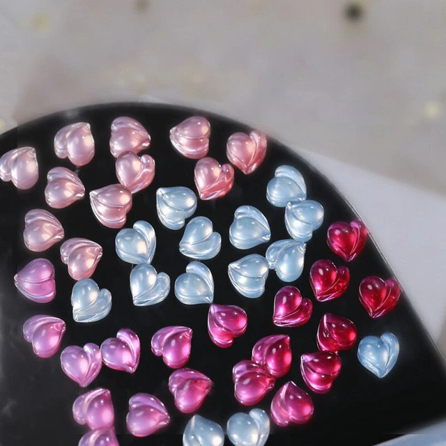 3D Pêche Fruit Forme Art Ongles Transparent Strass Acrylique DIY Décor Au