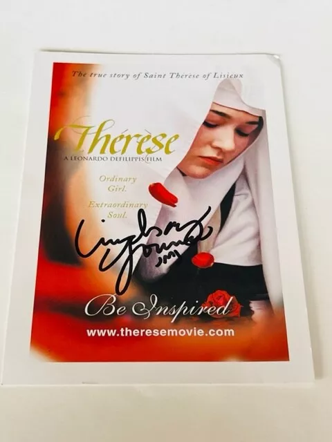 Postcard St Therese Lisieux Signed Autograph Post Card Leonardo Defilippis 2004