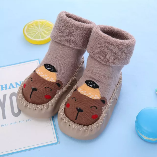 Pantofole antiscivolo bambino bambino scarpe di cotone caldo inverno 5