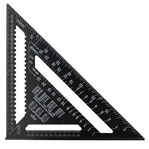 Set quadrato 12" velocità falegnameria quadrato tetto quadrato alluminio nero