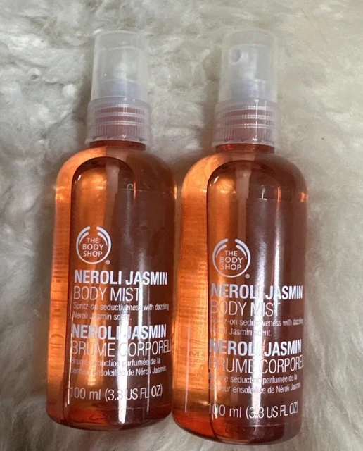 THE BODY SHOP Discontinued Neroli Jasmin Body Mist 2x100ml New