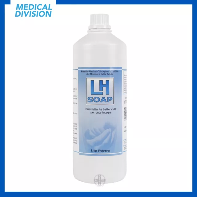 LH SOAP Sapone antisettico disinfettante per mani 1 litro - detergente liquido