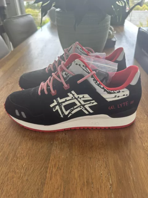 Asics gel lyte clearance 3 black/red quickstrike