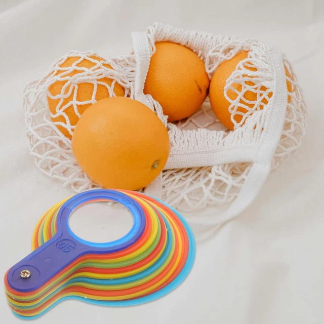 1 ensemble d'anneau de mesure de Fruits en plastique, outil de mesure du