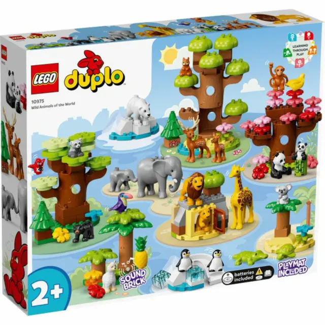 LEGO DUPLO Animaux sauvages du monde Jouets de construction Briques 142 pièces