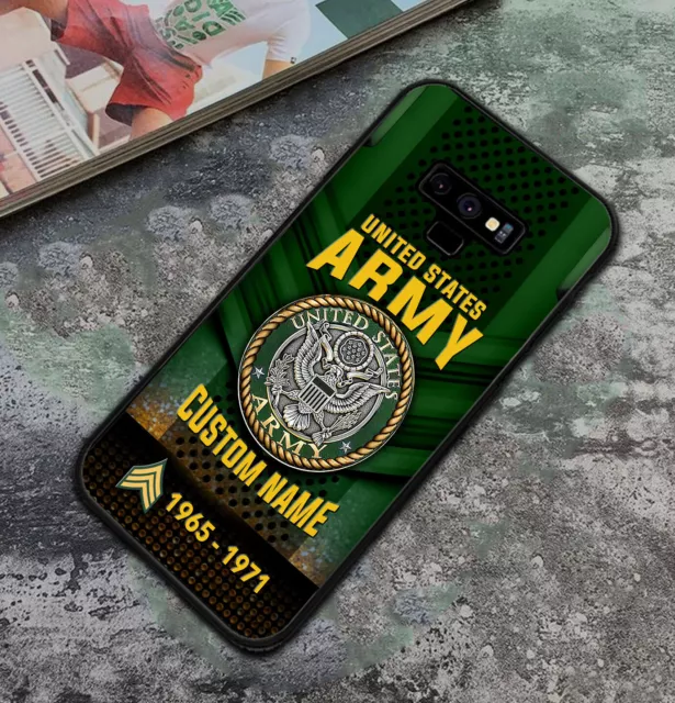 Custom Name, Rank, Year US Army All Over Print iPhone & SamSung Phone Case 2