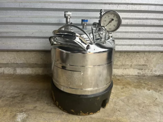 Alloy Products Corp. 130 PSI max W.P. 100 f. Pressure Vessel 316L SS