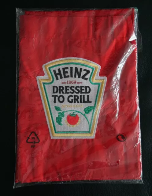 Heinz Ketchup Koch-Schürze-Grillschürze-Rot-Mit Ricamato Logo Nuovo & Originale 3