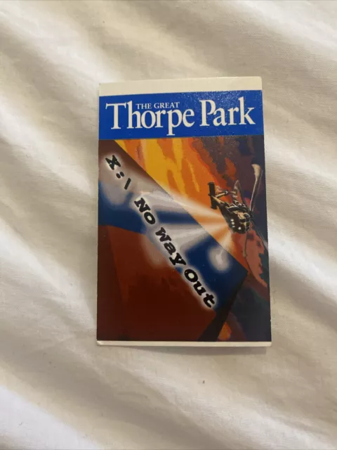 Thorpe Park Old Ticket 1997