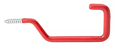 National Hardware N271-018 Screw Hook, Red Vinyl Coated, 4.5 In. - Quantity 25