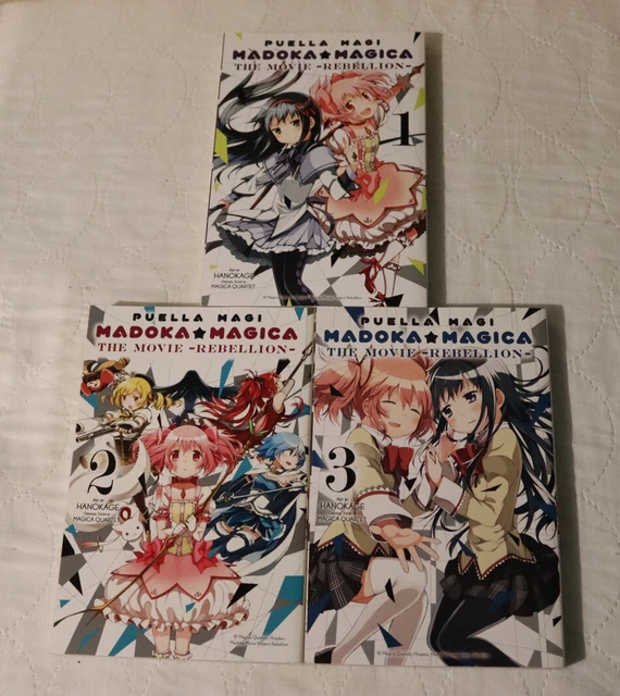 Puella Magi Madoka Magica Rebellion Manga PUELLA MAGI MADOKA Magica The Movie Rebellion Manga Volume 1-3 Volume