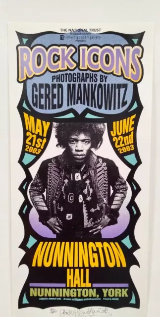 Jimi Hendrix Mark Arminski Poster Gered Mankowitz Signed