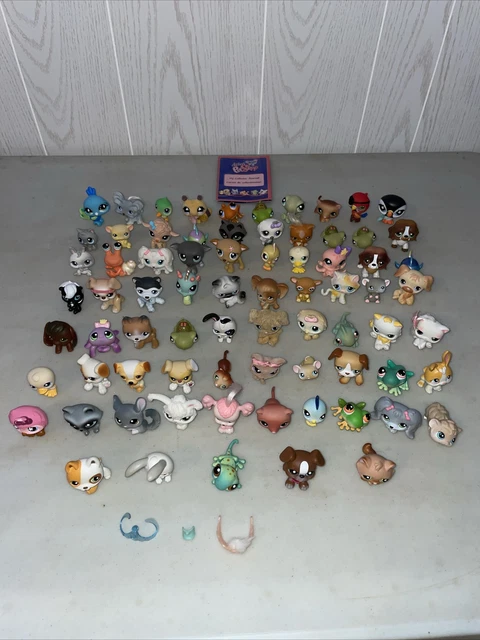 Lot De 15 Accessoires Littlest Pet Shop (LPS) - Tenue Rose Chat Et Chien - HASBRO