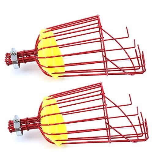 2Pcs FRUIT PICKER HARVEST BASKET Head Attachment Twist-On CUSHION PREVENT Bruisi